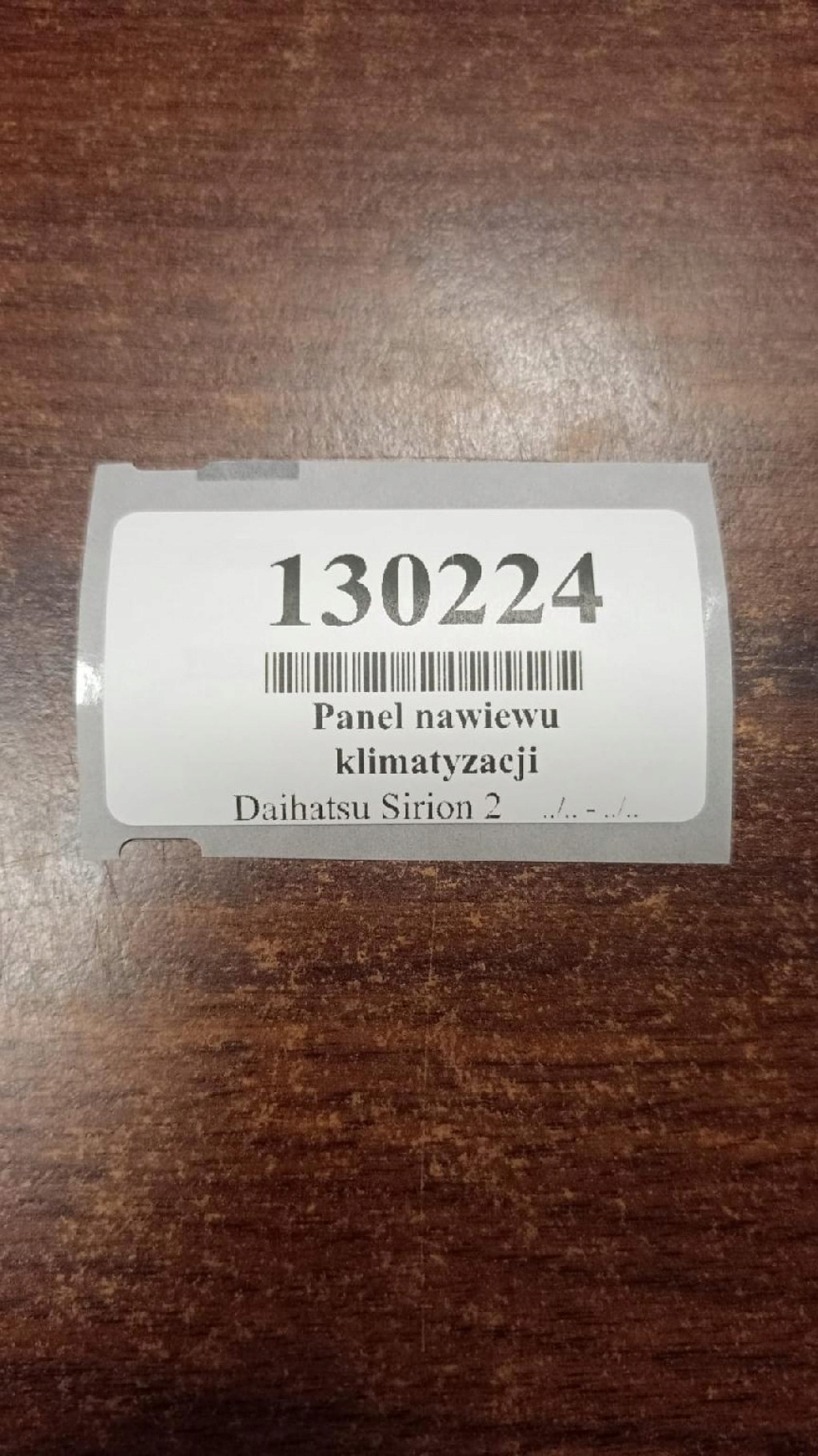 DAIHATSU SIRION 2 PANEL klími klimatizaci