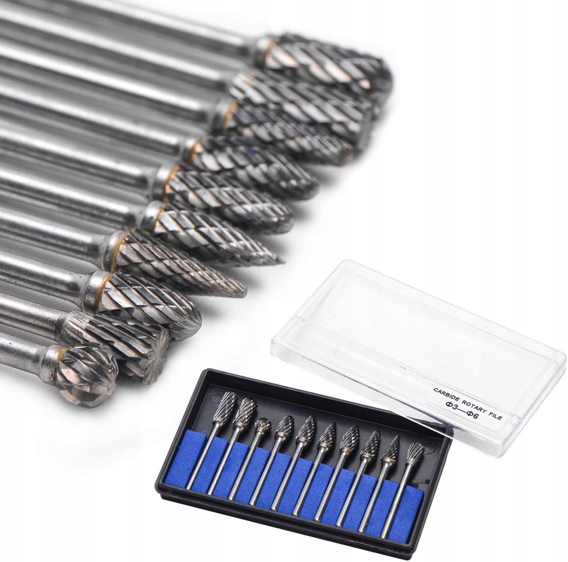 

Zestaw Wiertło Obrotowych Frezów Do Drewna 3MM 10x