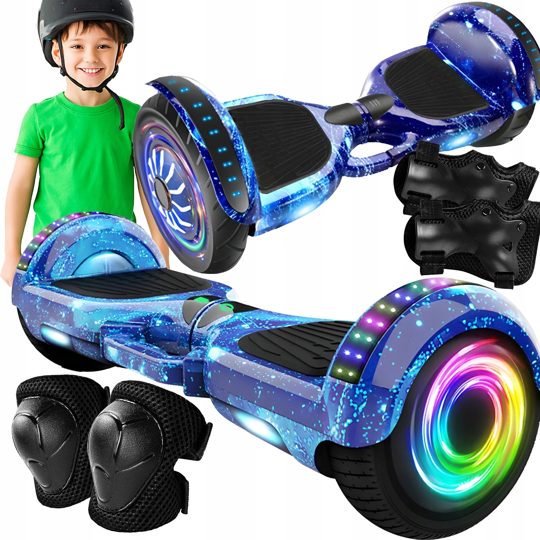 Deskorolka Elektryczna Hoverboard 6,5' Cala Deska Bluetooth Głośniki 250W
