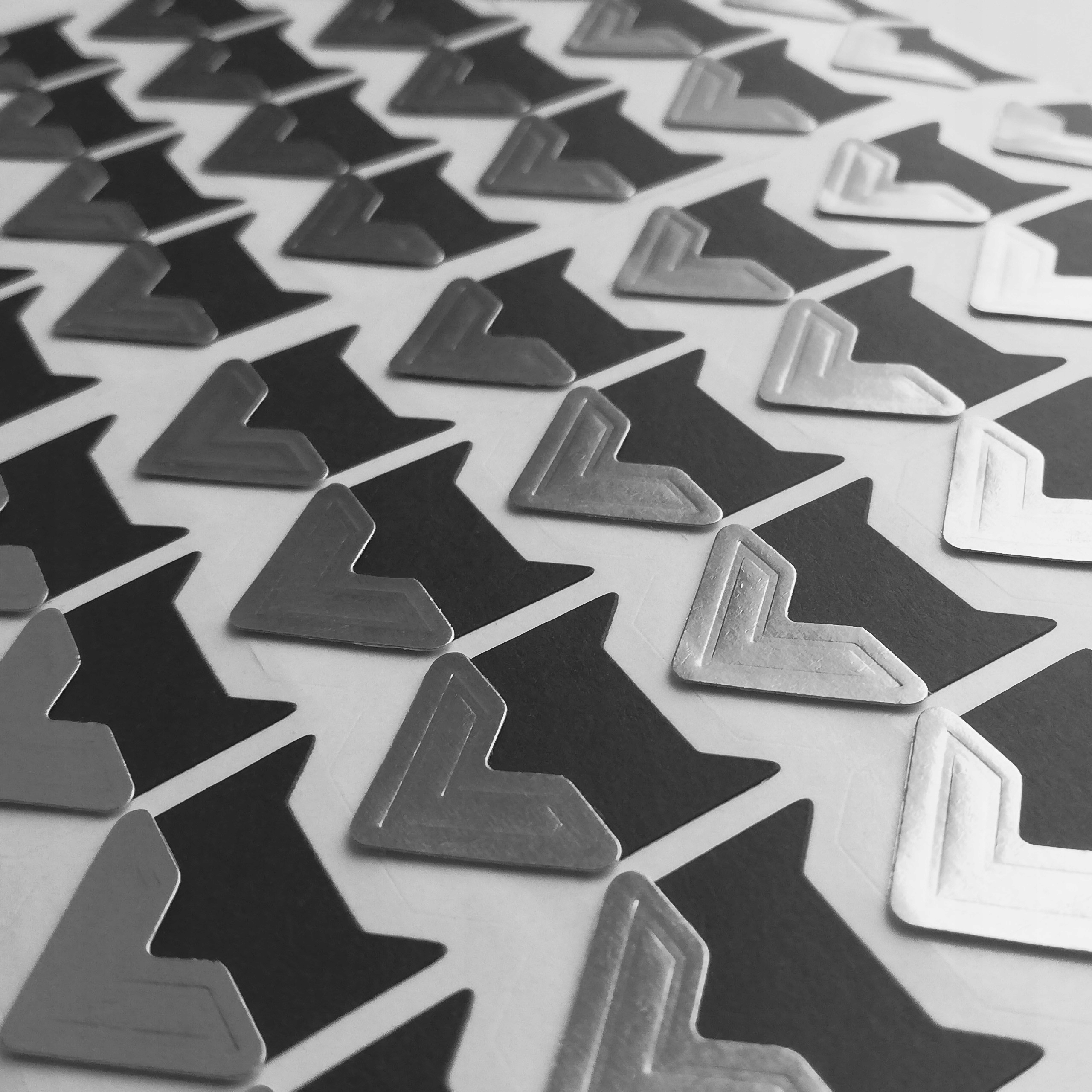 Mini narożniki do zdjęć album vintage SREBRNE Marka Bytecraft