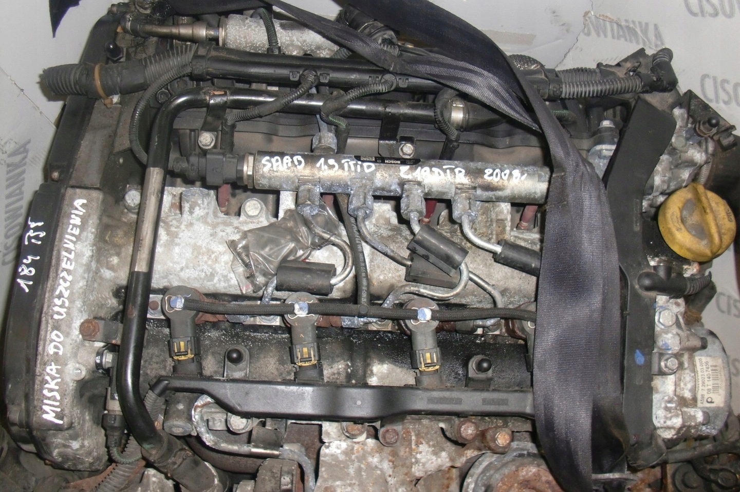 SAAB 9-3 II 1.9TTID BITURBO 180KM 2008 Z19DTR engine 184 TYS KM