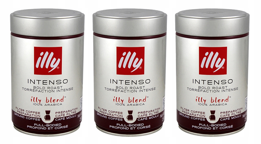 Kawa mielona Illy Filtered Intenso 250 g 3 szt.