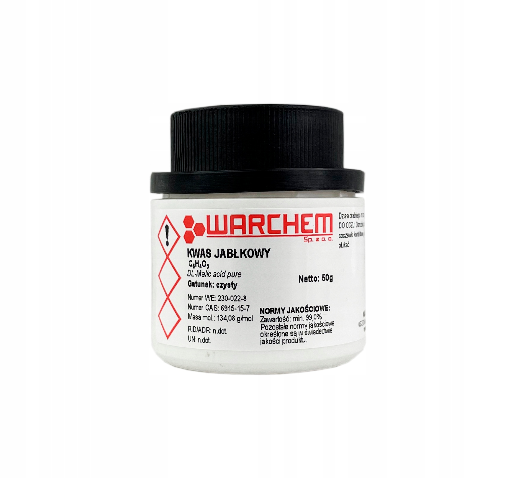 

Kwas Jabłkowy czysty 50g