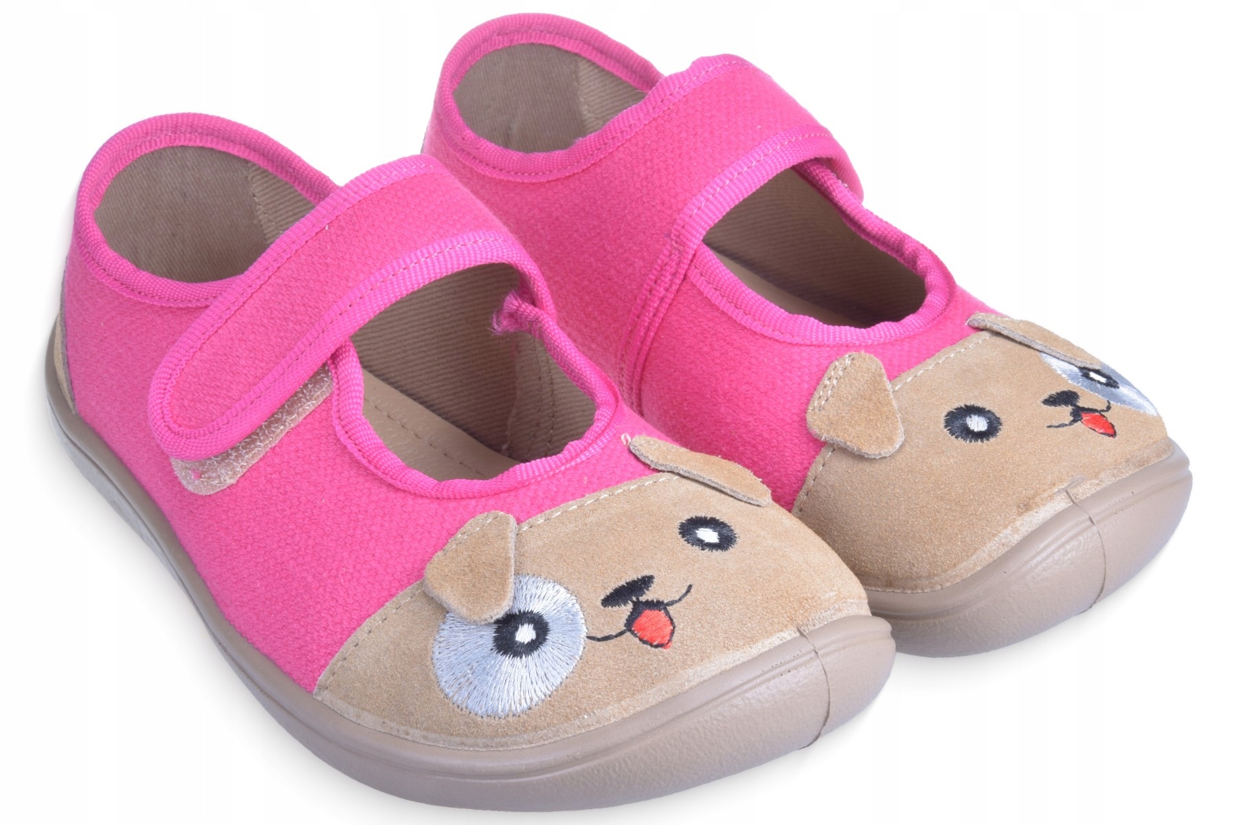 Kapcie Dziecięce Barefoot do Przedszkola dla Dziewczynki na Rzepy 3F r. 30