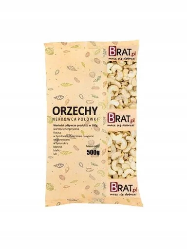 3x Brat Kešu ořechy půlky 500 g