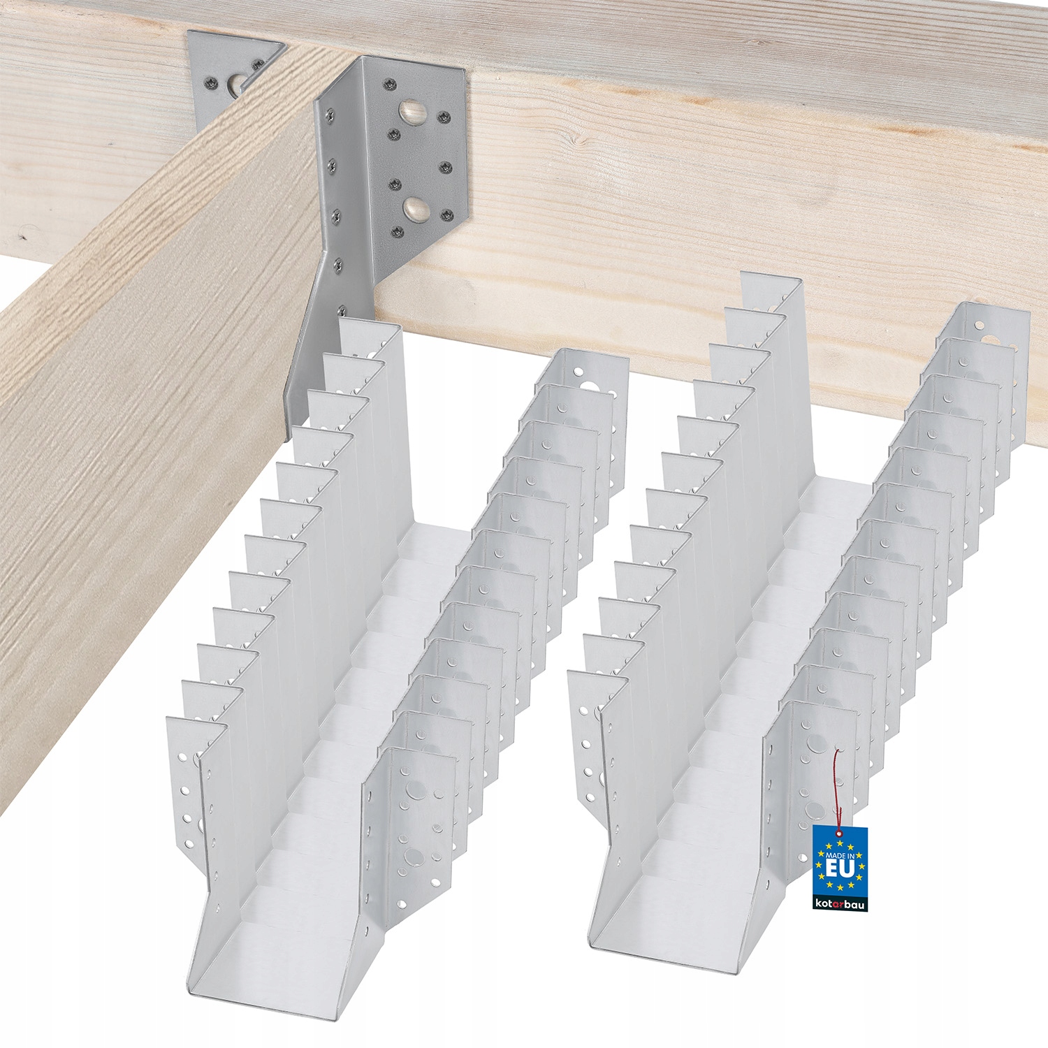 Sada Věšáků Na Trámy Spojovací Konzola Stavební Tesařská 80X120 MM 25 Ks