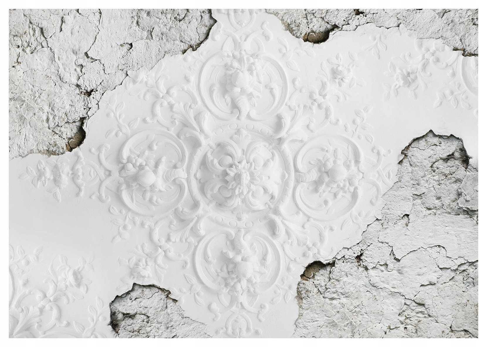 Fototapeta vlies Anjeli na starom omietke Starožitný ornament 368x254 lepidlo