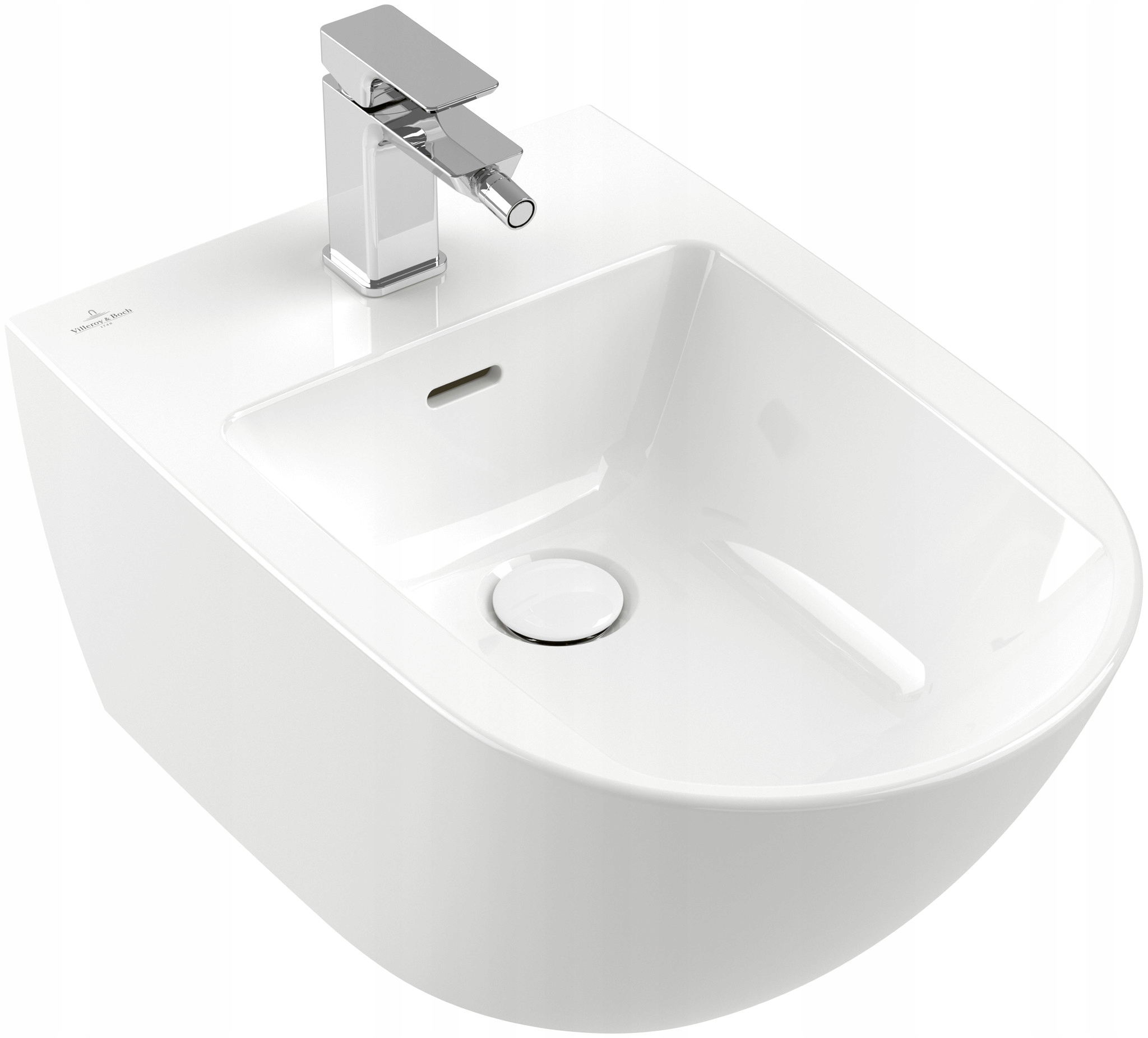 Bidet Subway 3.0 Biała Ceramiczna 37.5 x 56 x 27 cm z Zestawem Mocującym