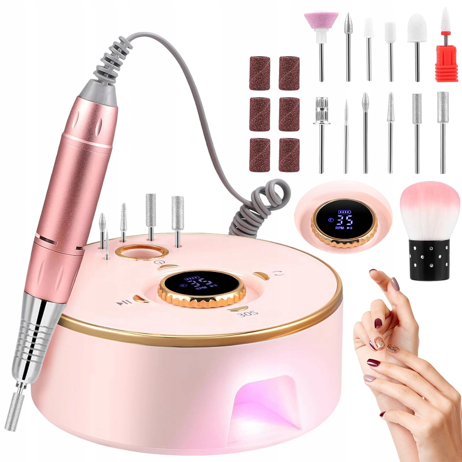 Bruska Manikúra Pedikúra Profesionální Silná Tichá Práce