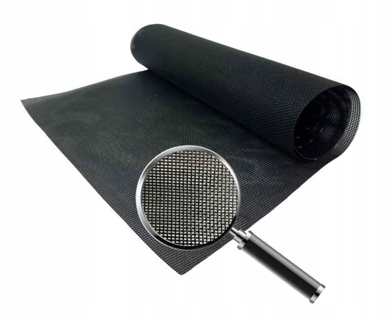 Černá síť Vyztužená na metry 1,4 x 1 m moskytiéra