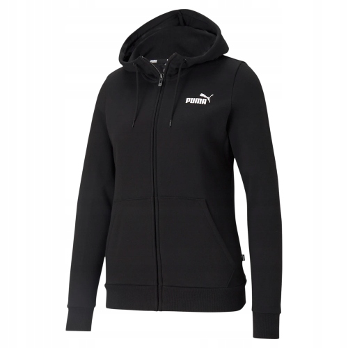 Puma Mikina W Ess Small Logo Full-zip Hoodie Black