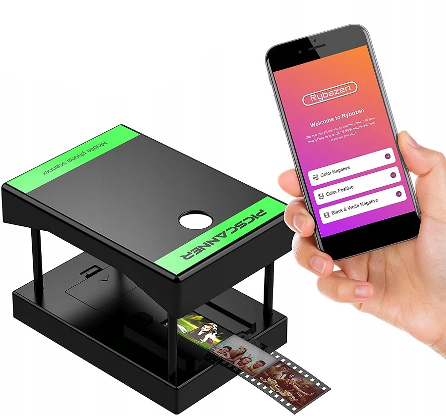 Skener Negativů Fotografických Klišé Rybozen Konvertor Pro Filmy Skládací