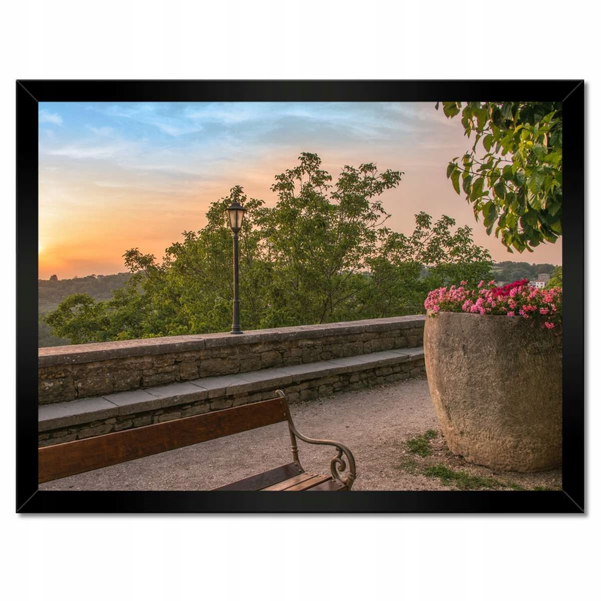 Plakáty v rámu 40x30 Západ slunce Květiny