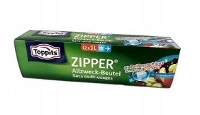 

Zipper, Uniwersalne torby 1l, 12 sztuk