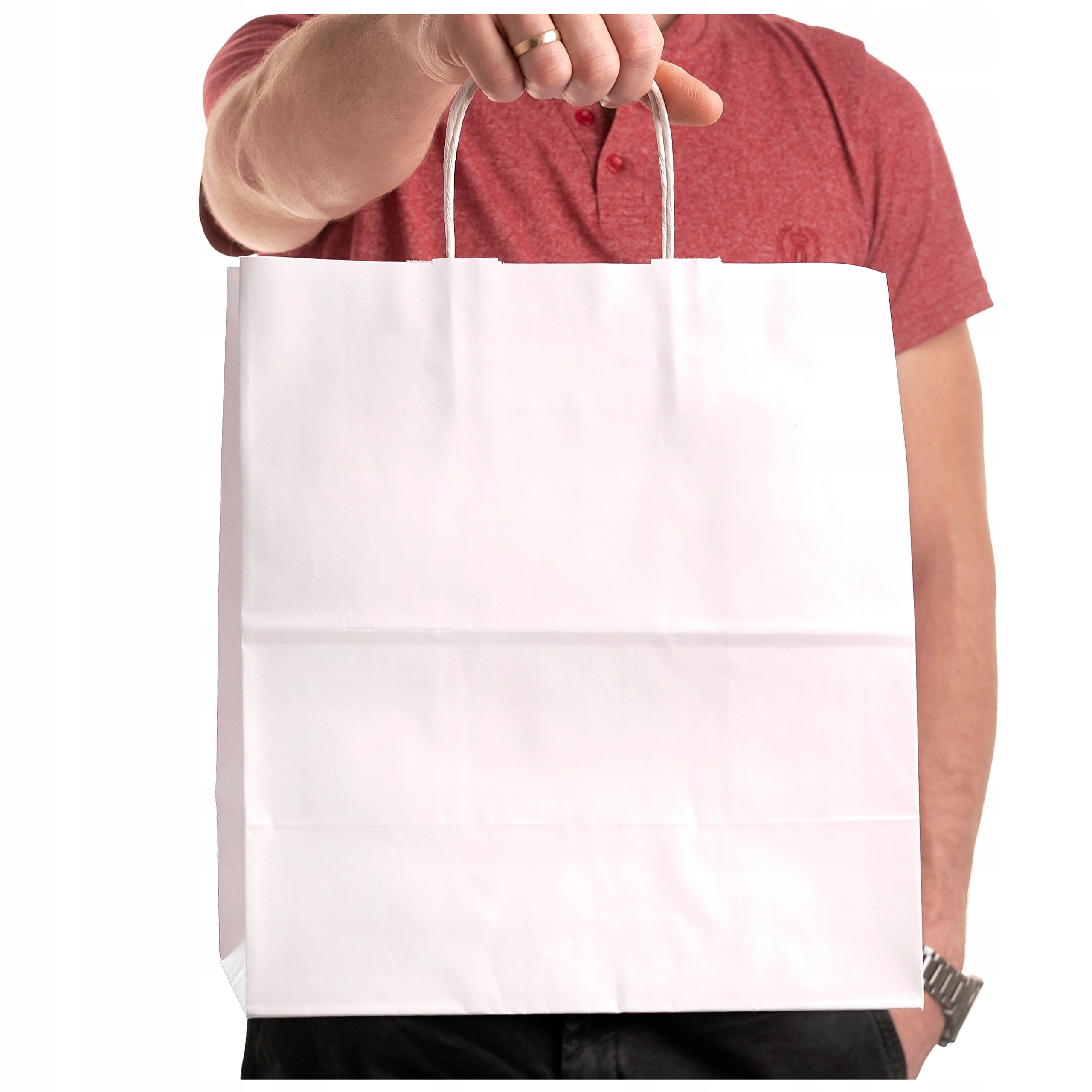 

Torba Torby Torebki papierowe 30x17x34 białe