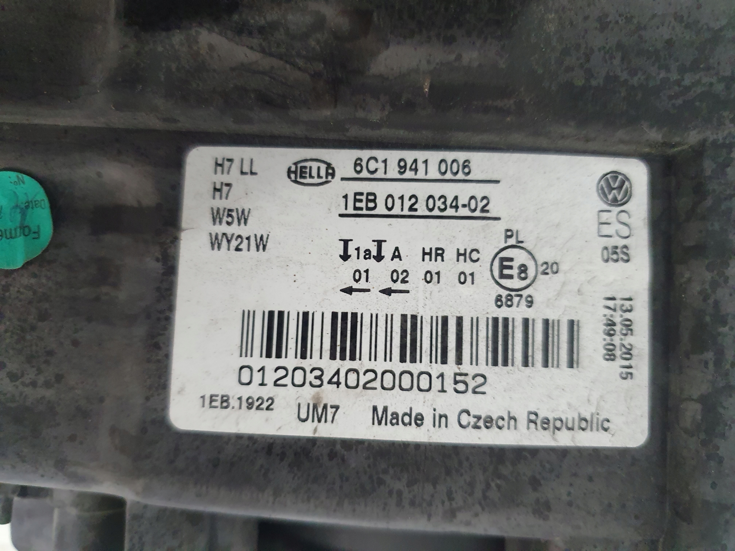 light right front front VW POLO 5 V 6C LIFT 6C1941006