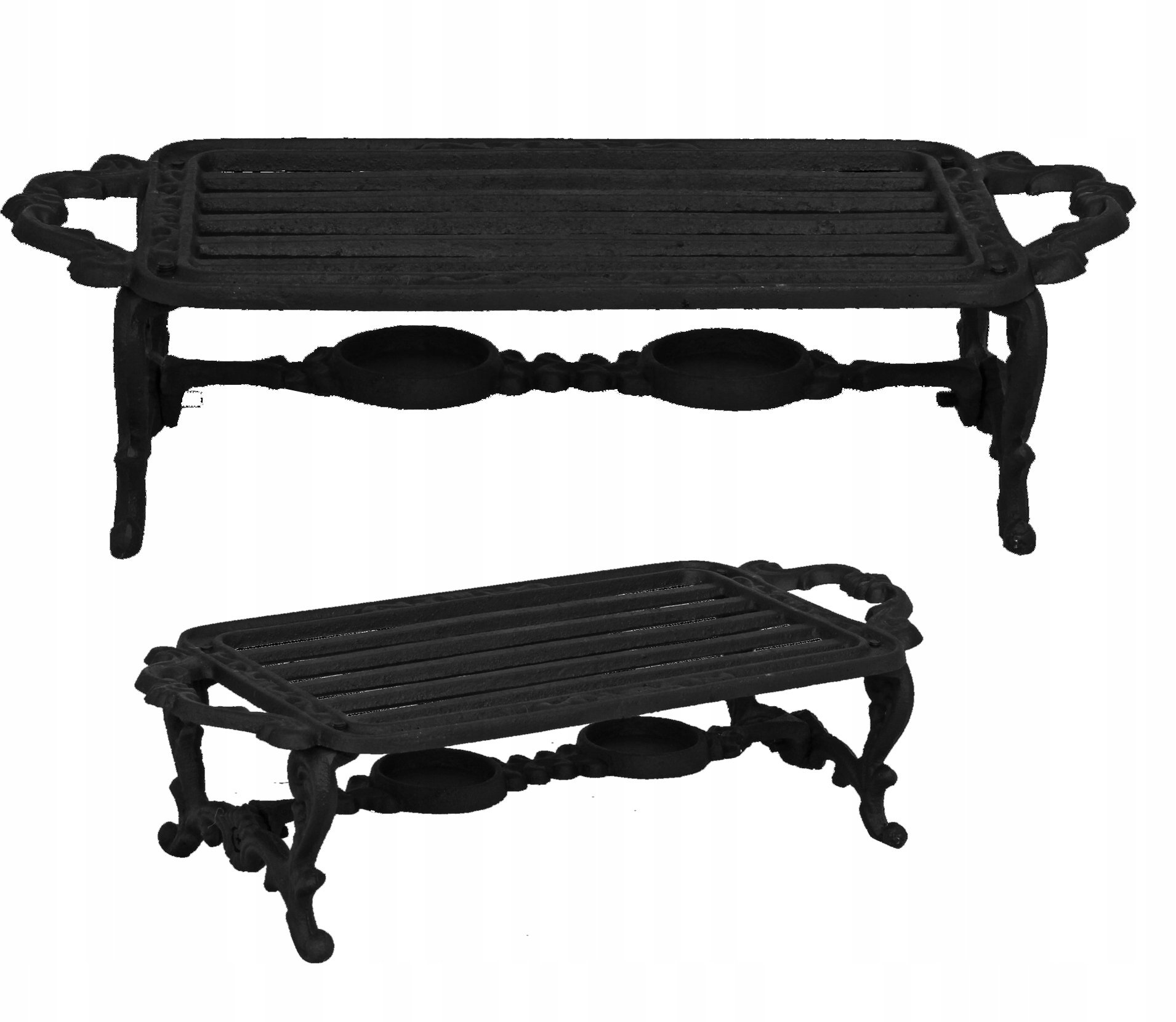 Ohřívač na nádobí Litina černý na svíčky žáruvzdorný 32x14 cm