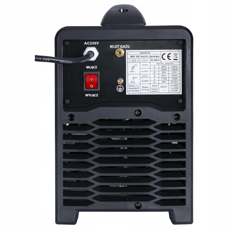 SPAWARKA MIGOMAT MAGNUM MIG 220 ALU LCD SYNERGIA MMA TIG LIFT LUTOSPAWANIE Marka Magnum
