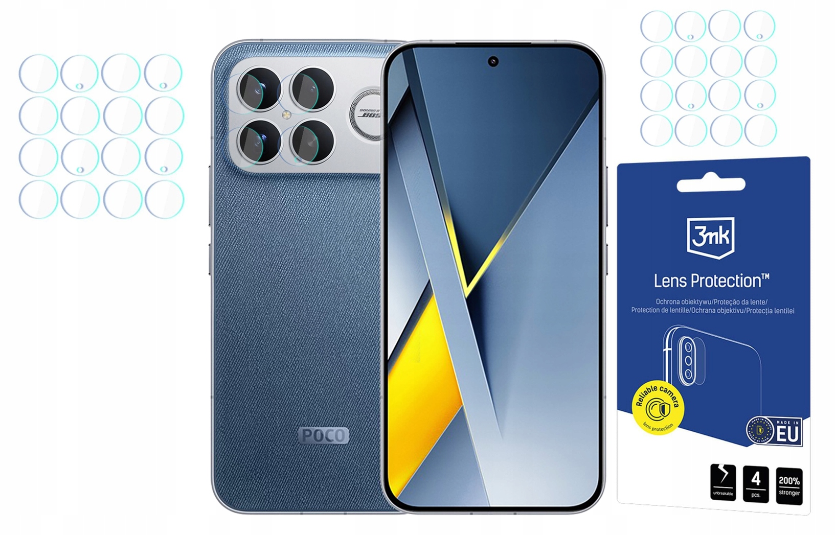 3mk Sklo na objektiv 3MK Lens pro Poco F8 Ultra 4ks