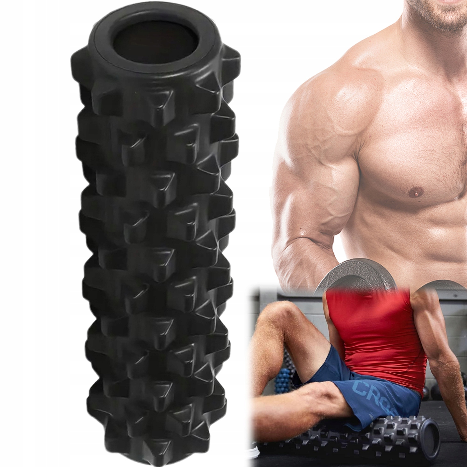 Wałek Do Masażu I Ćwiczeń Dla Sportowców Rehabilitacja Domowa 45cm