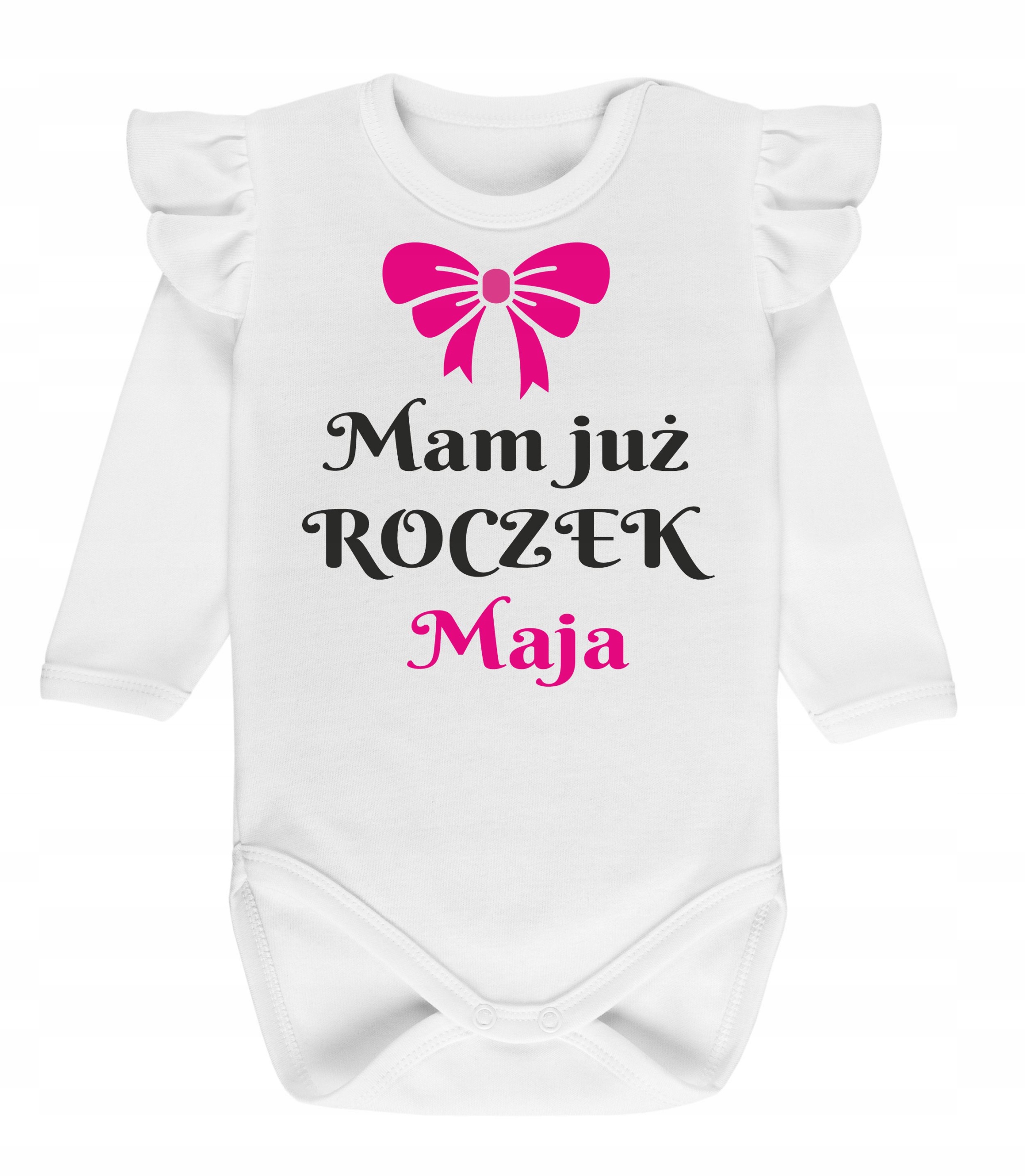 

Body z falbanką na roczek, pierwsze urodziny Imię