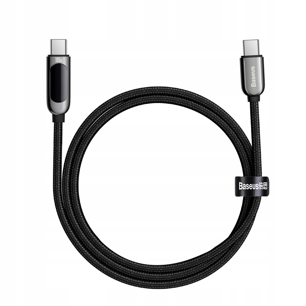 BASEUS MOCNY KABEL USB-C SZYBKIE ŁADOWANIE PRZEWÓD TYP-C PD 100W QC 5A 1M Kod producenta 6953156206571