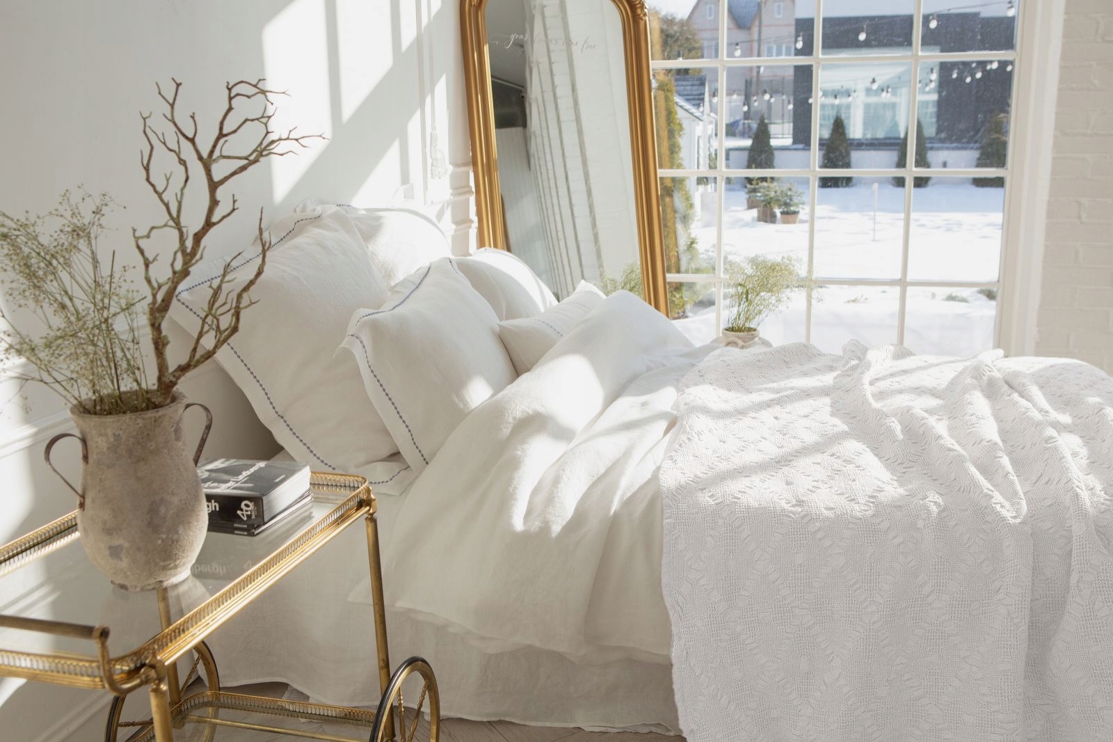 Lněný Plédový přehoz na přikrývku 100% Len (barvy, velikosti) Polská výroba