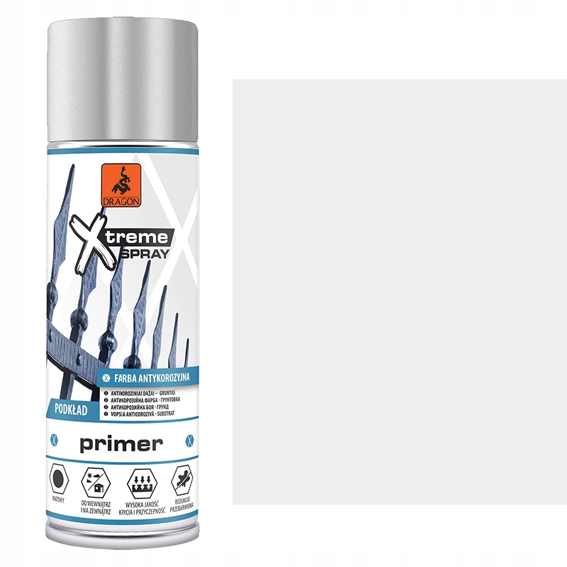 

Farba Antykorozyjna Primer Biały 9003 400ML Dragon