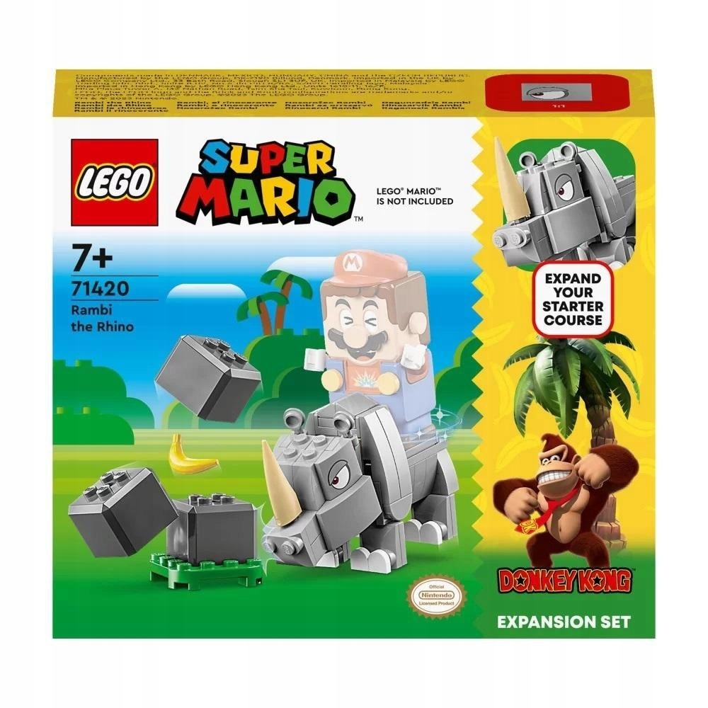 LEGO SUPER MARIO 71420 NOSOROŻEC RAMBI - ZESTAW...