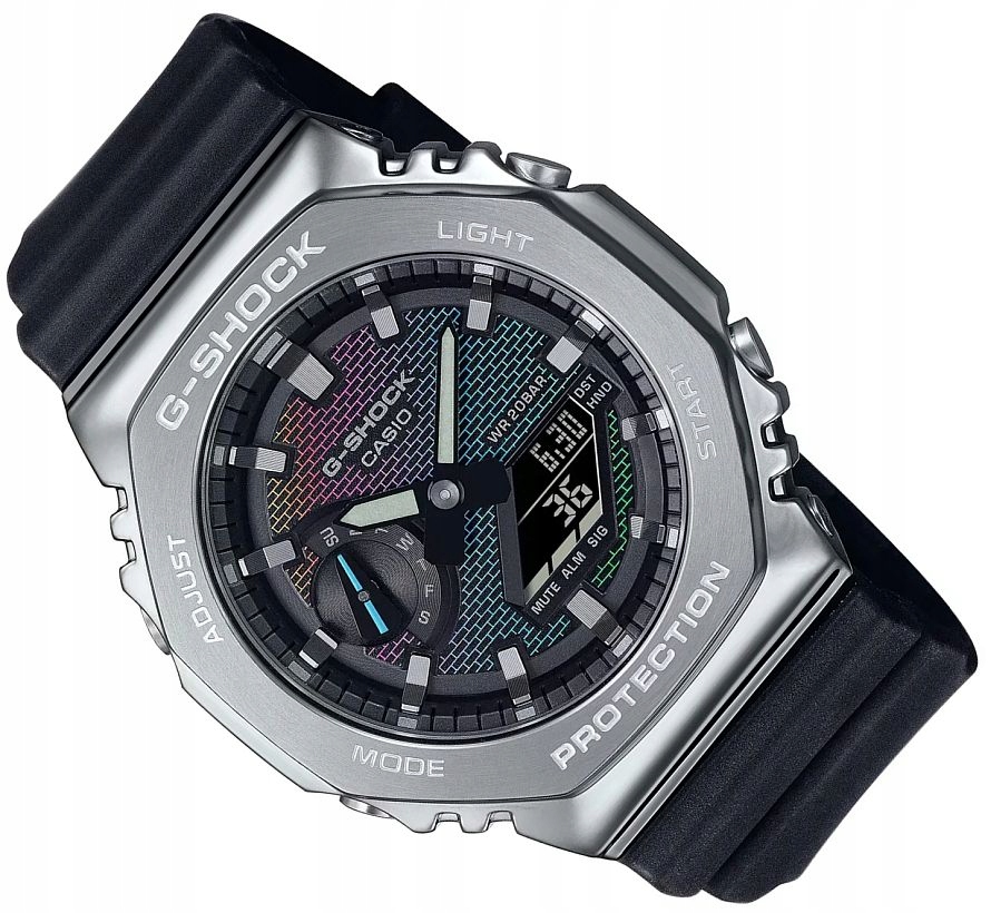 Sportovní Hodinky Casio G-shock GM-2100RW-1AER Cihlový Vzor WR200 +box