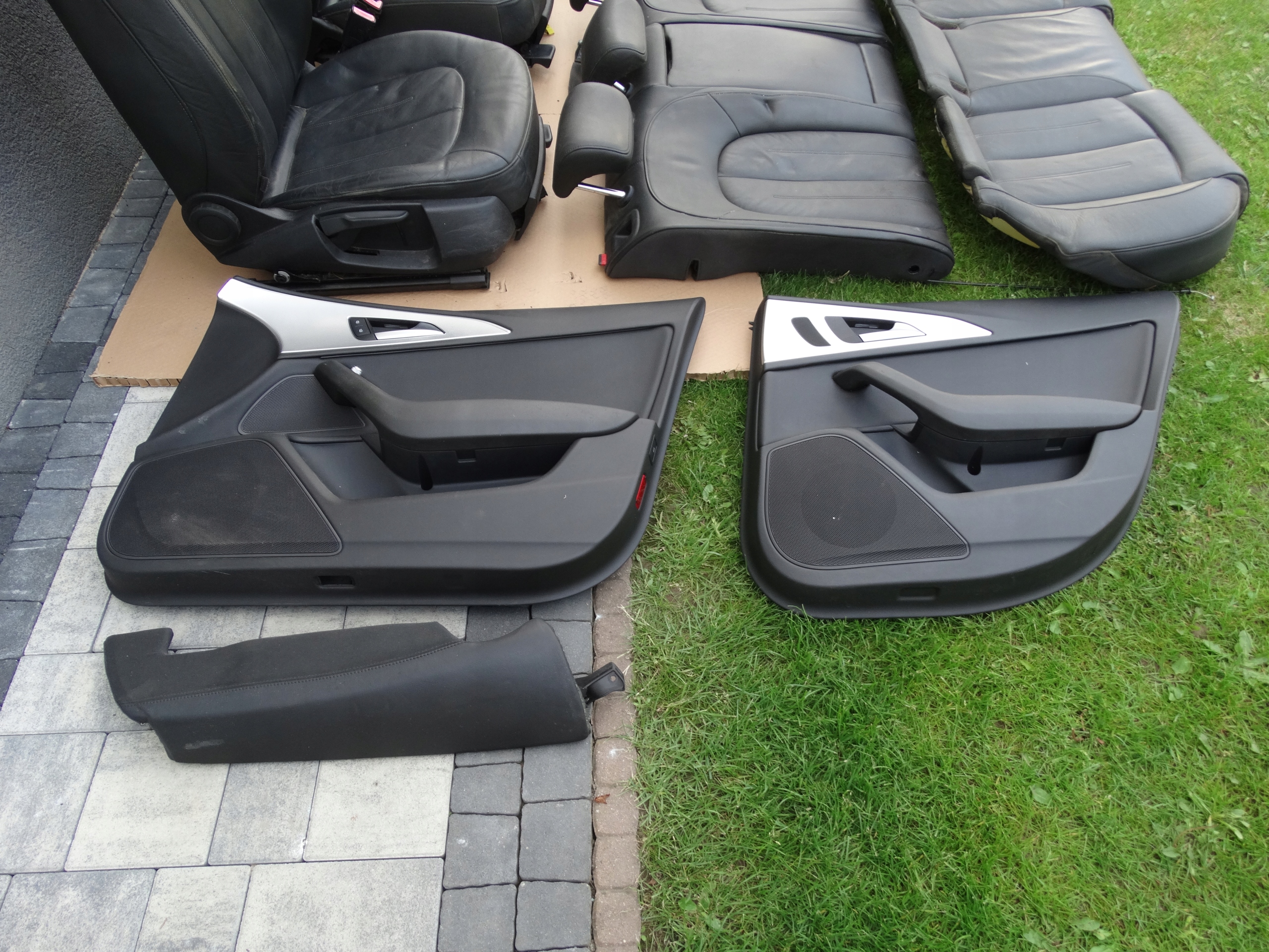 AUDI A6 C7 KOMBI AVANT 11-18 Sitze schwarze Leder KOMPLET