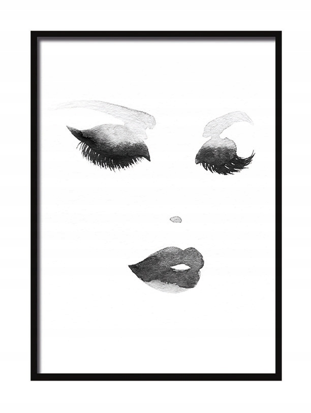 

Obraz Plakat W Ramie 53x73 cm Twarz 5 P536