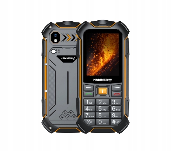 Telefon komórkowy Hammer Boost 2 Lte IP68 MIL-STD-810H Czarno-pomarańczowy
