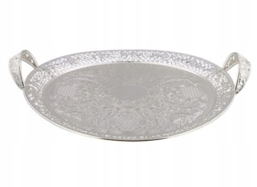 

Taca Glamour srebrna do serwowania kawy XL Patera