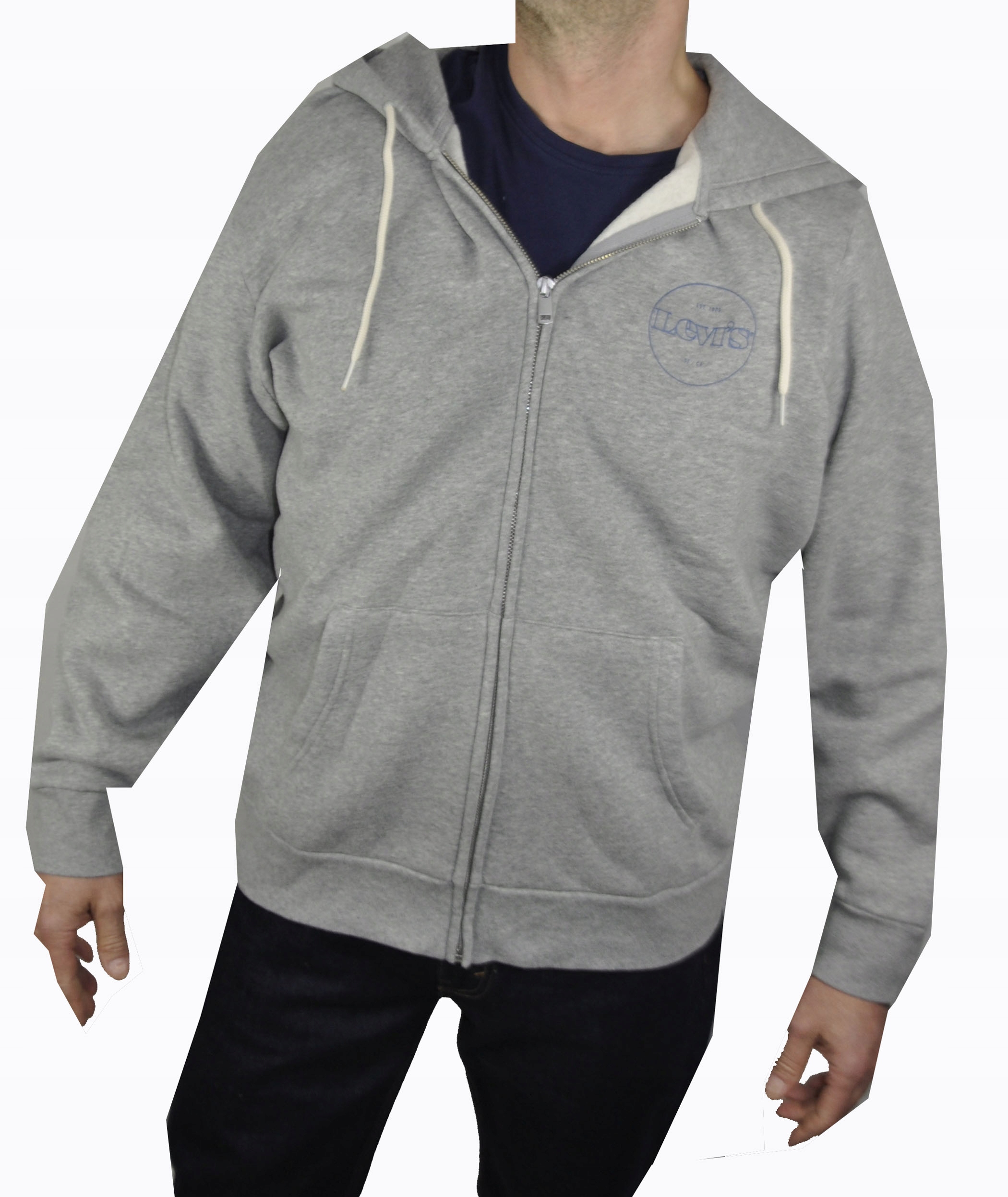 

Bluza Levis Rozpinana Na Zamek Gray Graphic Roz XL