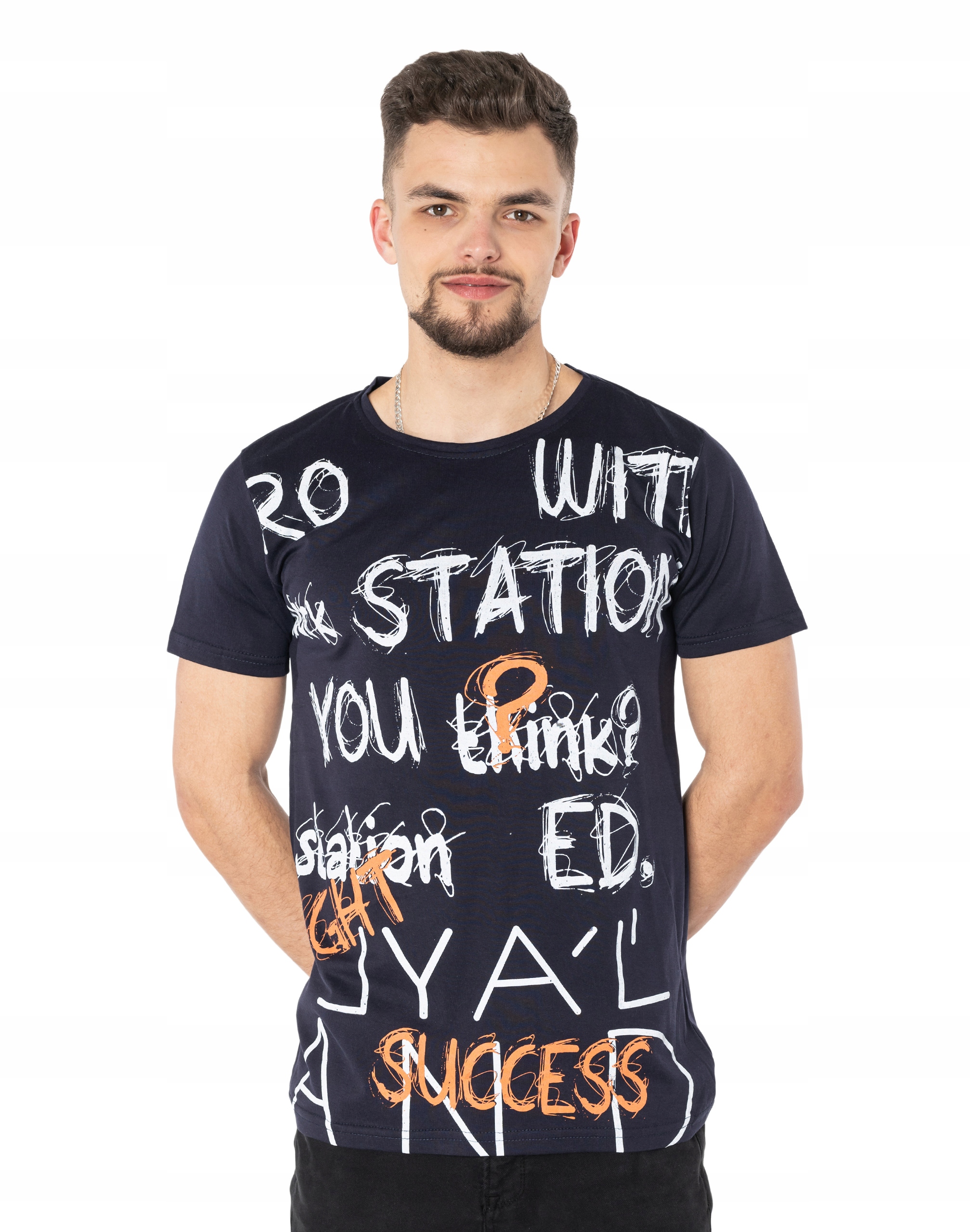 

Koszulka Podkoszulek T-shirt Męski Top KM24-12 r M