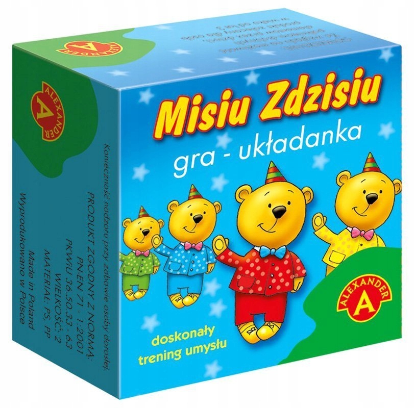 

Misiu Zdzisiu układanka Alexander Logiczna Dzieci