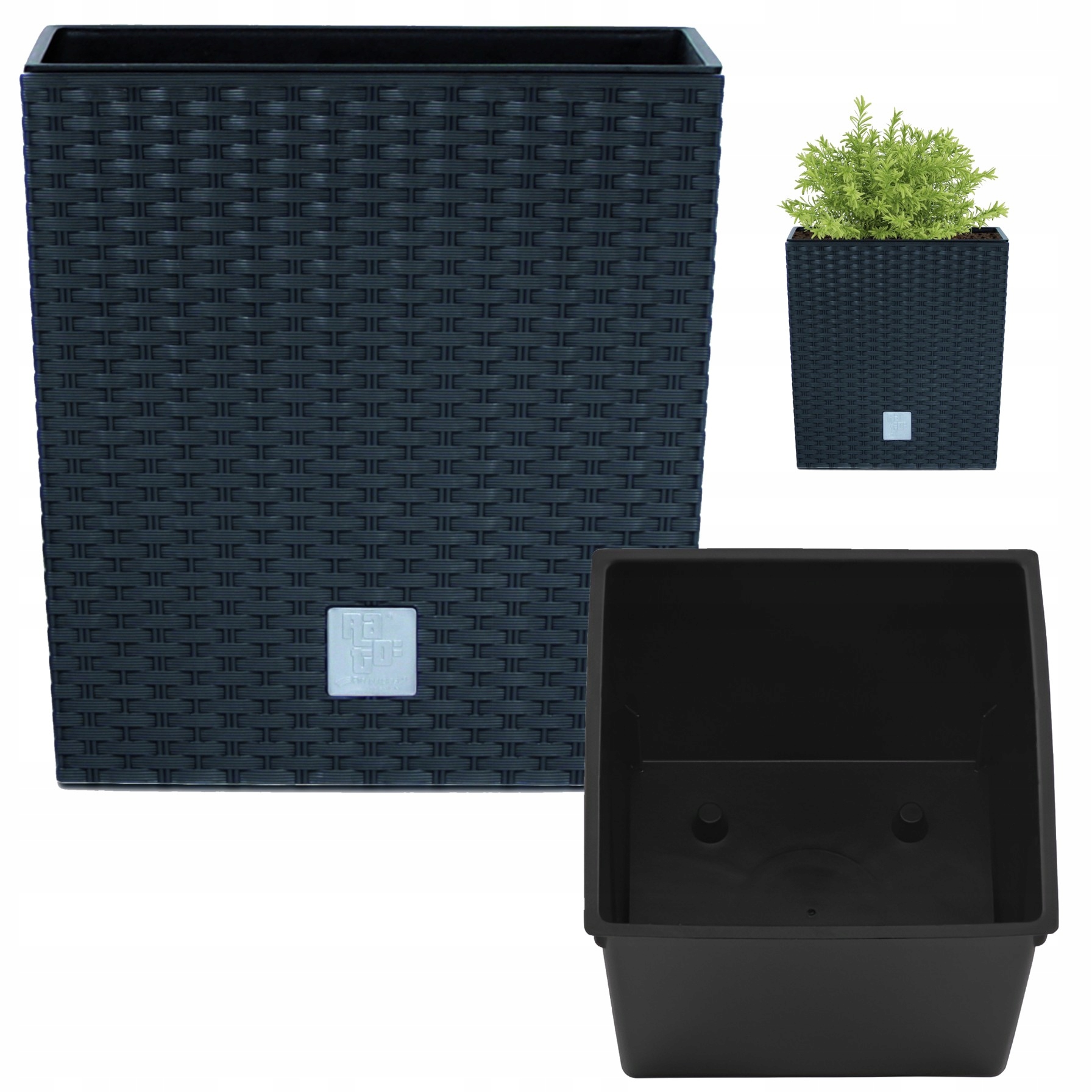 

Doniczka Rato Low DRTS225L 22,3x22,3x22,8cm antrac