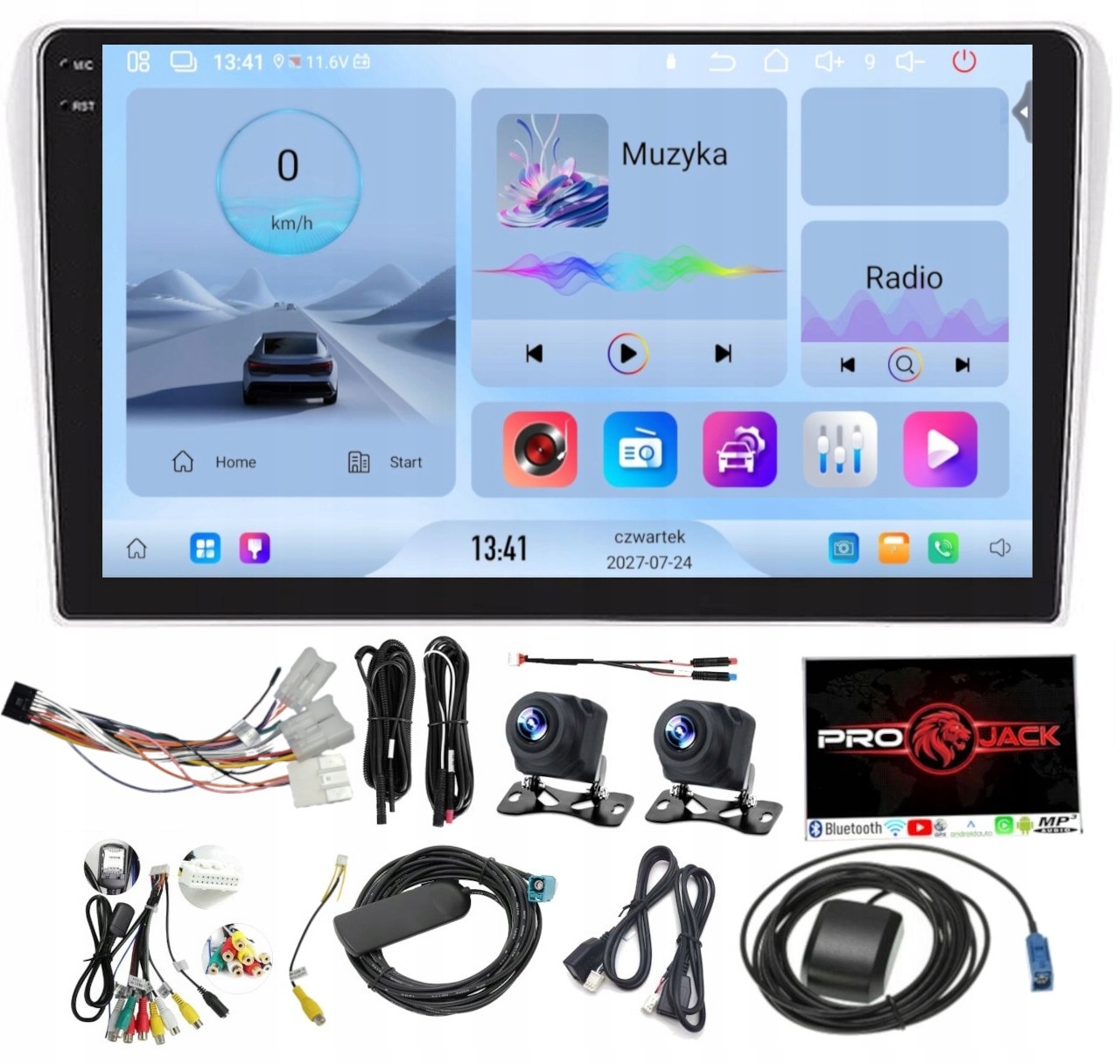 Rádio Navigace Carplay Android Toyota Avensis 2002-2008 4GB 64GB Sim