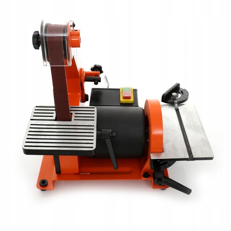 SZLIFIERKA DO DREWNA TAŚMOWA STOŁOWA 550W 2W1 BLAT TALERZOWA STACJONARNA