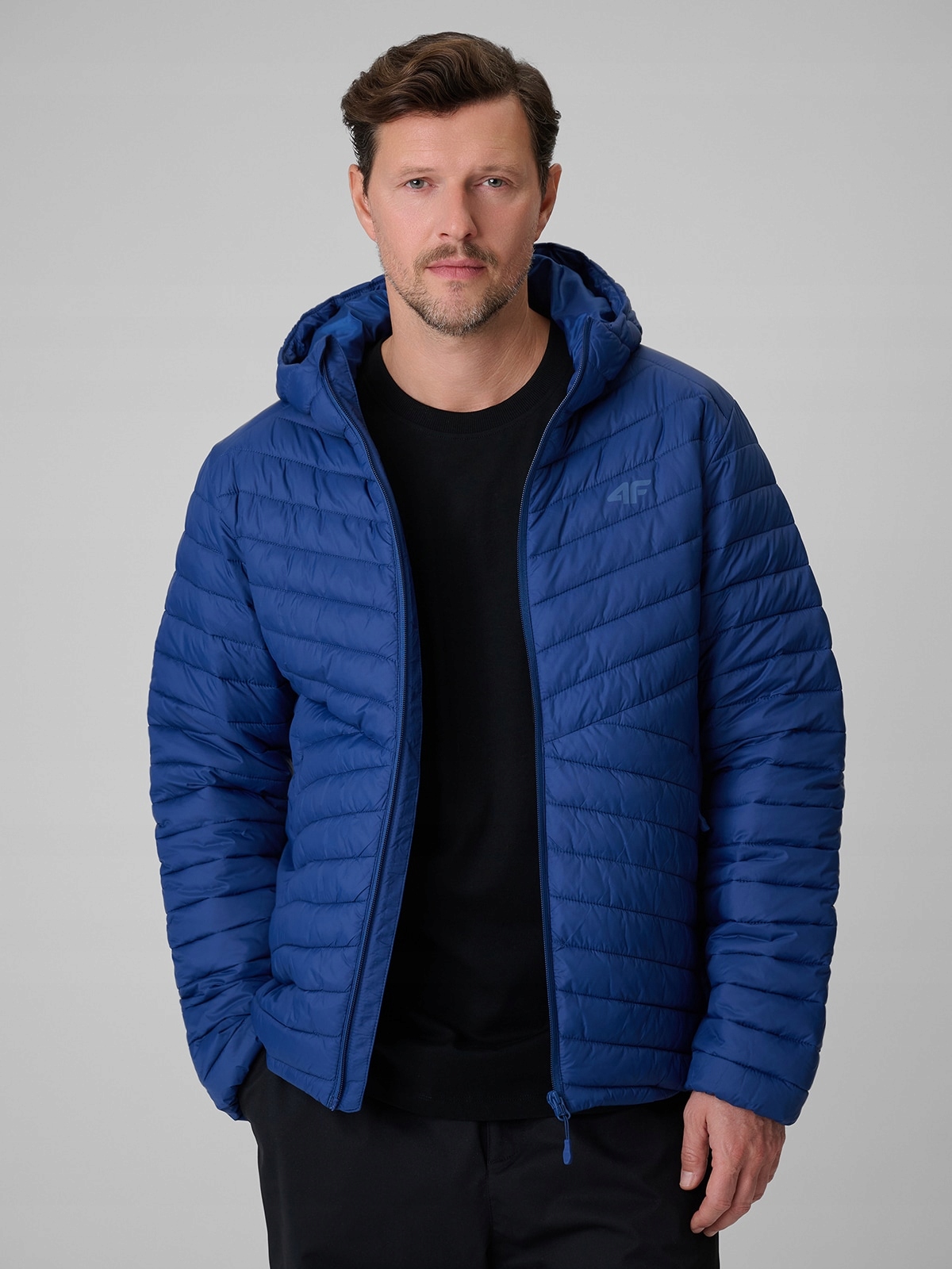 4F Pánská Přechodová Bunda Tmavě Modrá Regular Hydrofobní XXL