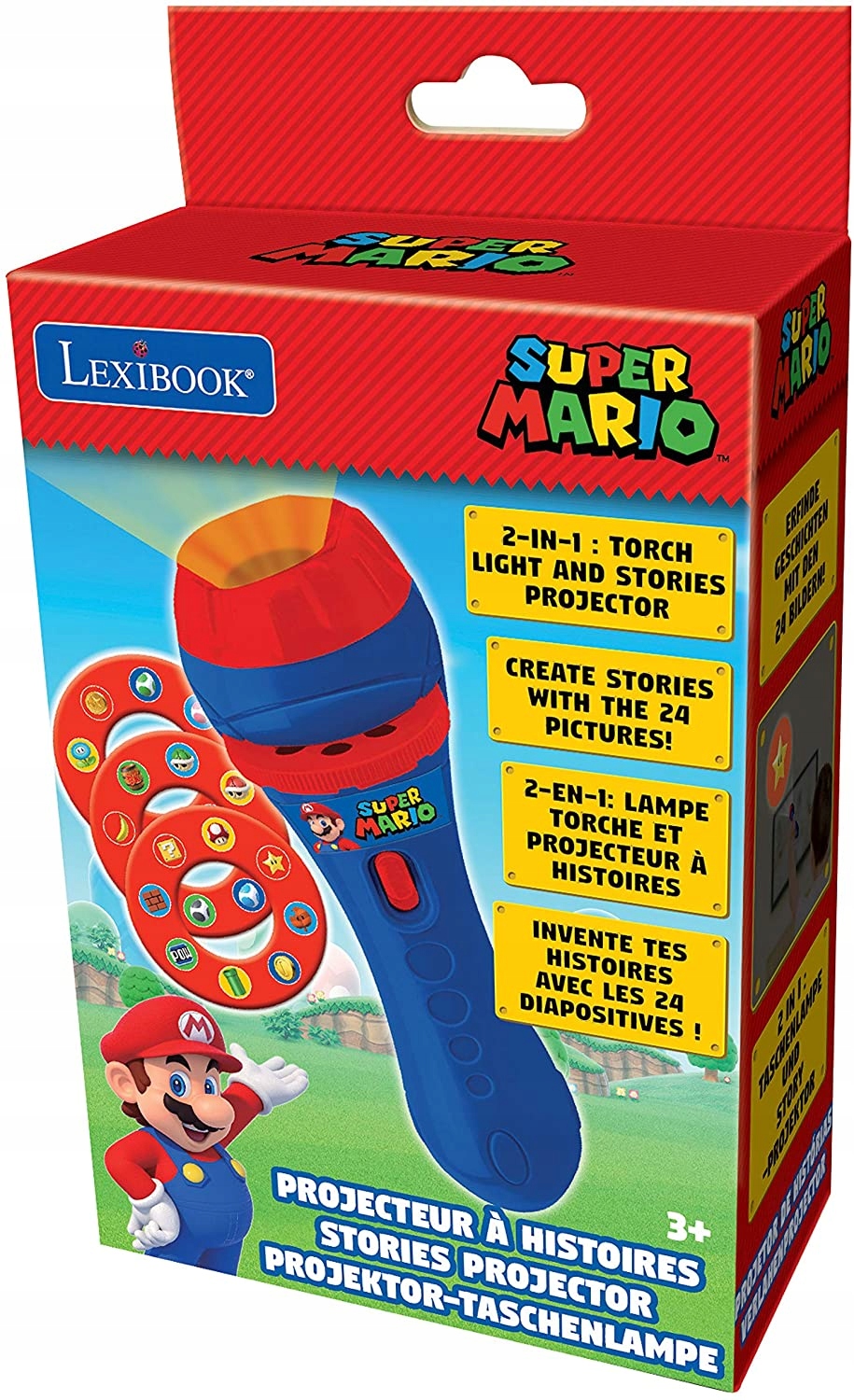 

Latarka projektor slajdów Mario Bros Stories