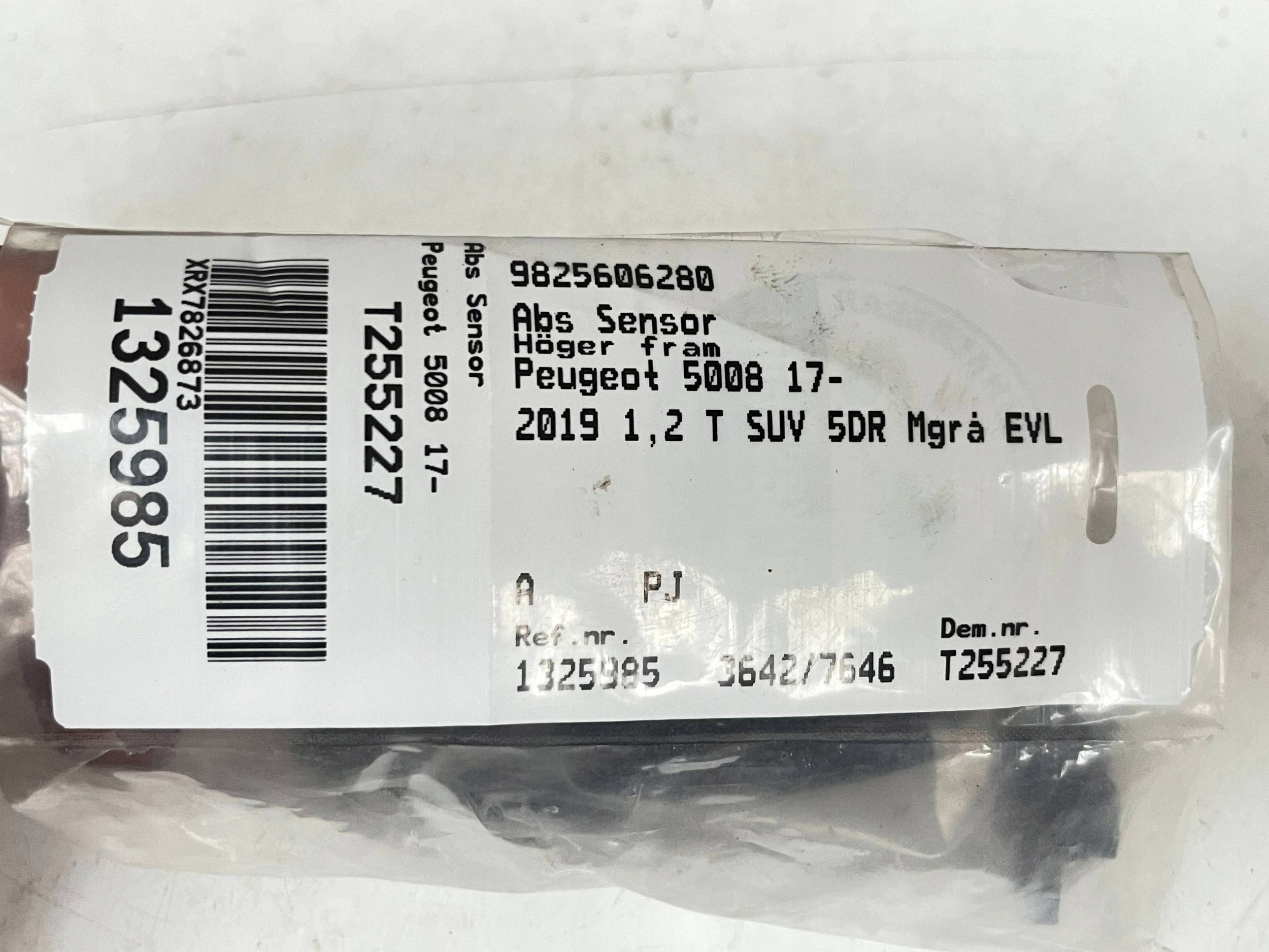 sensor PREDKOSCI wheels ABS CITROEN BERLINGO 9825606280 @A