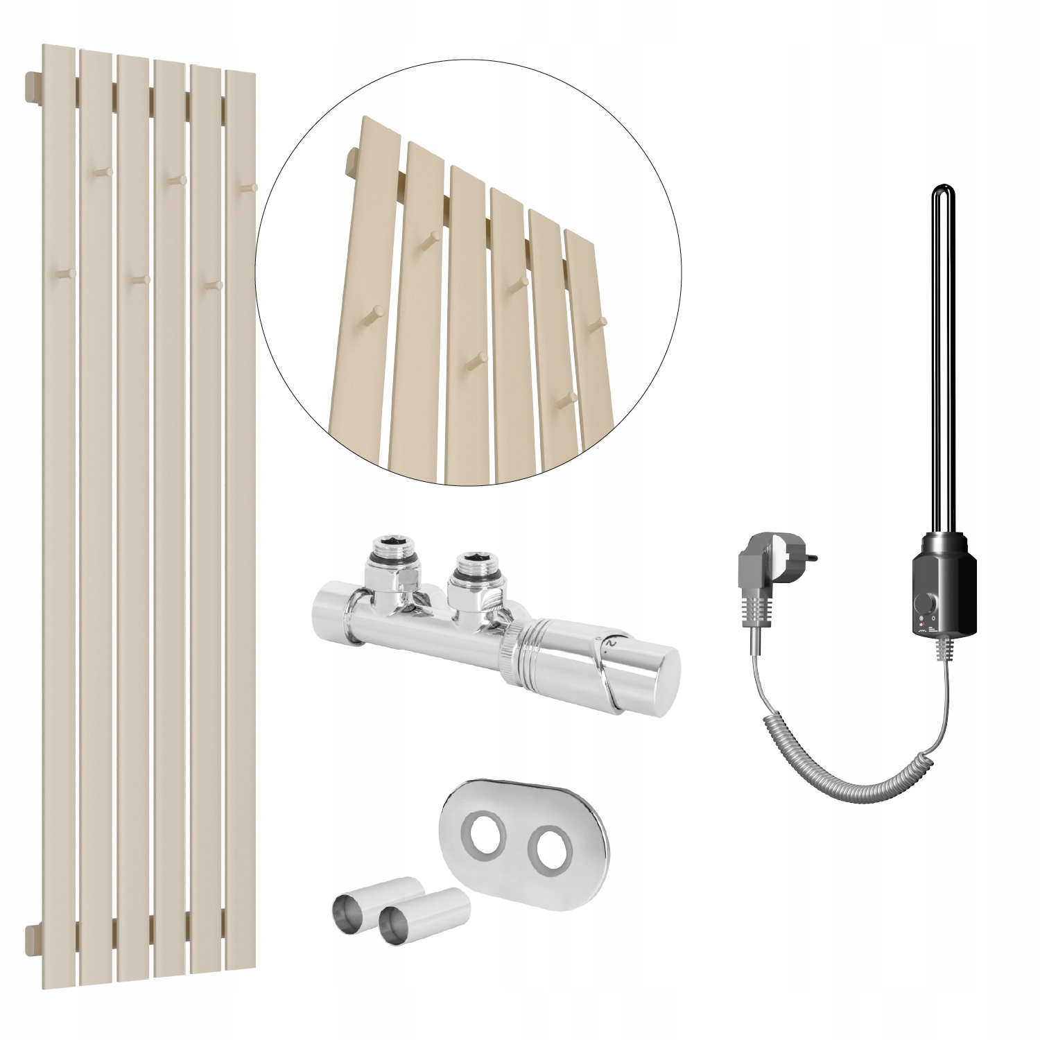 Set Vodno-elektrický ohrievač Bellohook 120x45 Quartz 1
