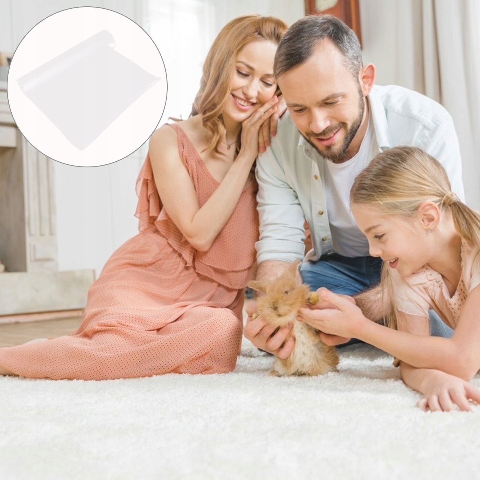 PRZEZROCZYSTA OCHRONNA DYWANÓW OCHRONA PRZED POŚLIZGIEM Liczba elementów w zestawie 0 szt.