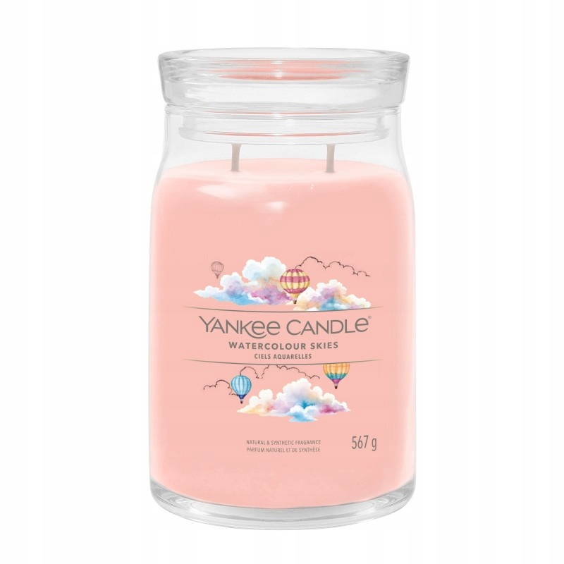 Yankee Candle Watercolour Skies velká vonná svíčka 567 g