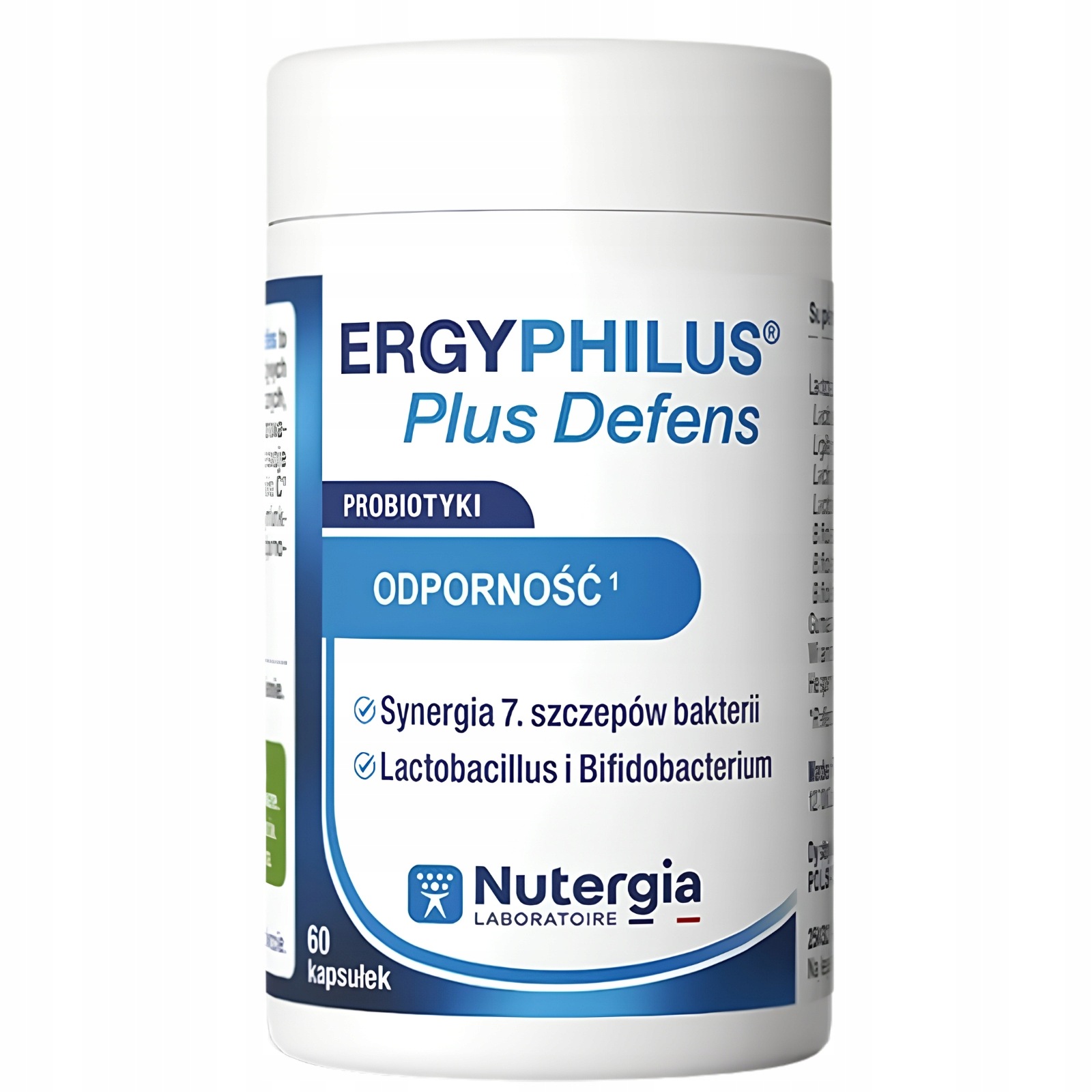 Nutergia Ergyphilus plus defens Bakterie mikrobiotyczne 60 kapsułek