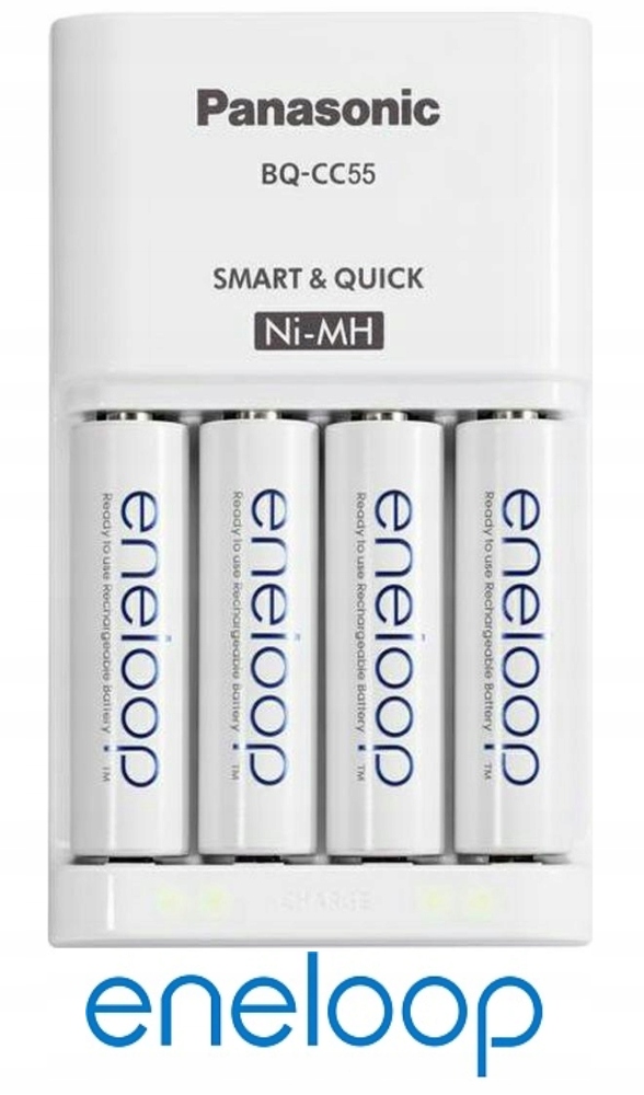 

Ładowarka Panasonic Eneloop BQ-CC55E 4 szt R6/AA