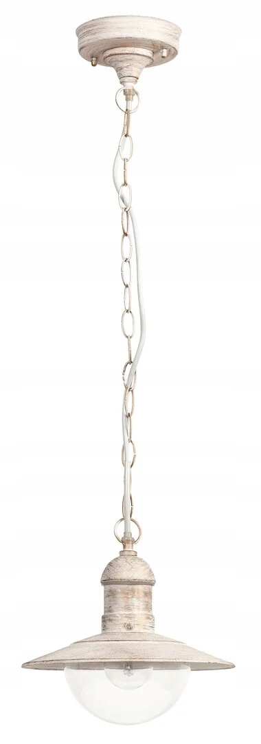 Závesná lampa provensálska 1xE27 Oslo biela starožitná 8740 Rabalux