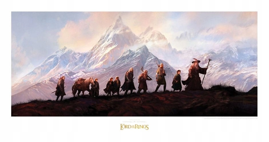 Umělecký tisk Pán prstenů: Společenstvo Prstenu – 20. výročí 59